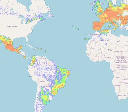 Heatmap: display frequencies